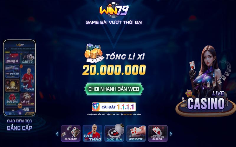 Đồ hoạ Win79 game bài đổi thưởng 3D rõ nét